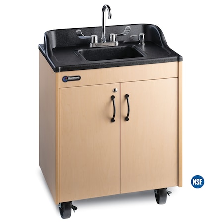 Ozark River Mfg Lil' Premier Maple Hot & Cold Water Portable Sink CHSTM-AB-AB1N